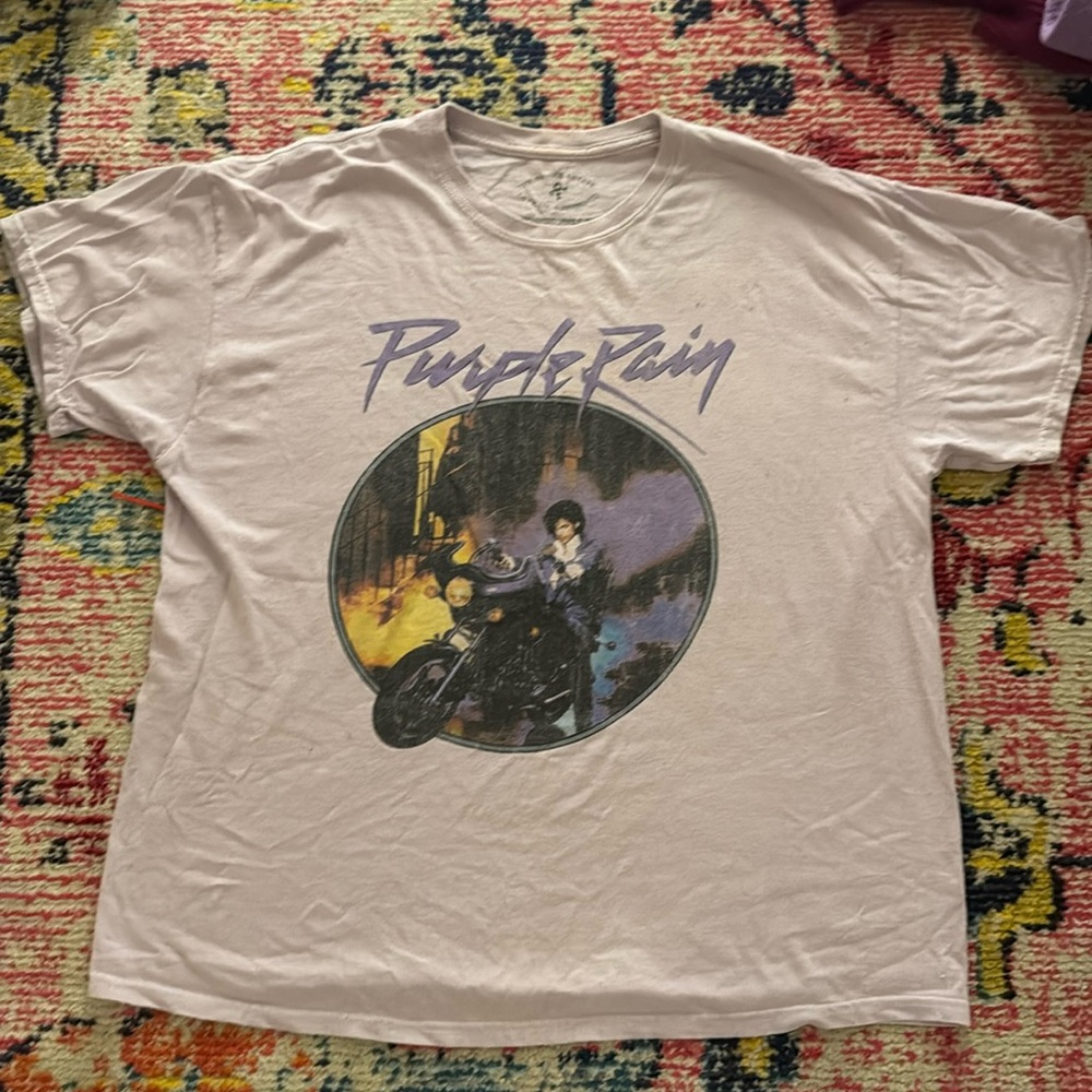 Prince purple rain oversize tee !